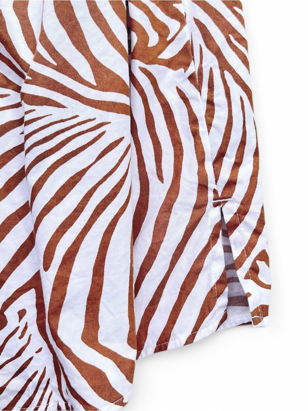 Chico's 3-Piece Outfit: Rust Linen Jacket (XL) Zebra Shirt (XL) Juliet Pants (L) - Picture 9 of 16